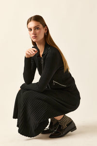 Chaqueta cremallera perfecto negro