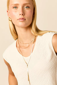 Collar en Y dorado