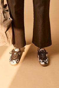 Zapatilla bamba animal print marrón