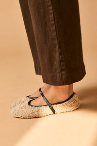 Manoletina borrego beige