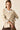 Jersey cuello pico beige