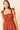 Vestido largo con volantes teja
