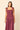 Vestido largo con volantes berenjena