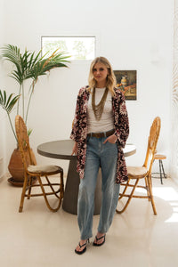 Jeans barrel azul claro