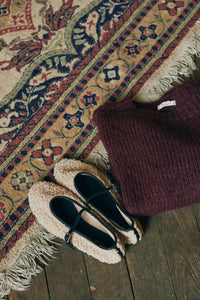 Manoletina borrego beige