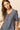 Vestido midi manga abullonada vichy azul marino