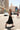 Vestido halter de rayas midi negro