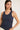 Camiseta canalé tirantes azul marino