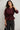 Blusa manga abullonada peplum vino