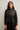 Chaqueta efecto piel botones negro