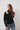 Jersey halter botones plateados negro