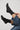 Calcetín gris con mini lunares