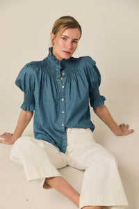 Jeans cropped rectos blanco