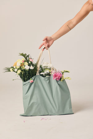 Tote Bag Algodão Reciclado Aguamarina 100%