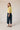 Pantalón cropped denim azul tejano
