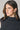 Top cuello alto frunce lateral gris antracita