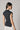 Top cuello alto frunce lateral gris antracita