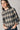 Top fruncido cuadros beige