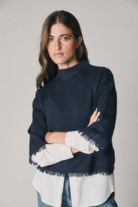 Camisola franjas azul-marinho