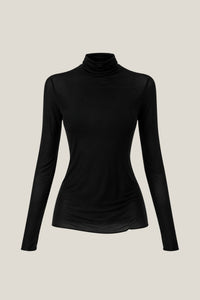 Camiseta cuello alto negro
