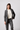 Blazer antracite corte reto com mangas 3/4