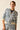 Bomber estampada azul marino