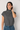 Top de punto brillos gris antracita