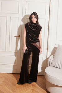 Pantalón terciopelo marrón