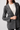 Blazer antracite corte reto com mangas 3/4