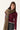 Jersey cuello con vivo vino