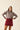 Jersey jacquard cuadros vino
