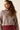 Jersey jacquard cuadros vino