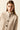 Chaqueta punto botones beige