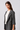 Blazer antracite corte reto com mangas 3/4