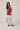 Falda midi botones estampado paisley natural