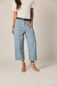 Pantalón bandana azul