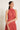 Vestido tul cuello halter teja