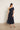 Vestido tul hombros azul marino