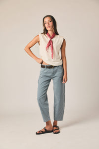 Camiseta hombreras natural