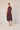 Vestido halter flores Granate