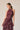 Vestido halter flores Granate
