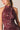 Vestido halter flores Granate