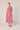 Vestido halter estampado acuarela Rosa