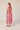 Vestido halter estampado acuarela Rosa