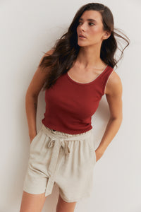 Short lazo color natural