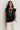 Camiseta fluida volante negro
