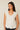 Camiseta cuello pico fluida blanco