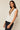 Camiseta cuello pico fluida blanco