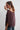 Blusa seda manga tres cuartos berenjena