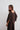 Blusa seda manga tres cuartos marrón